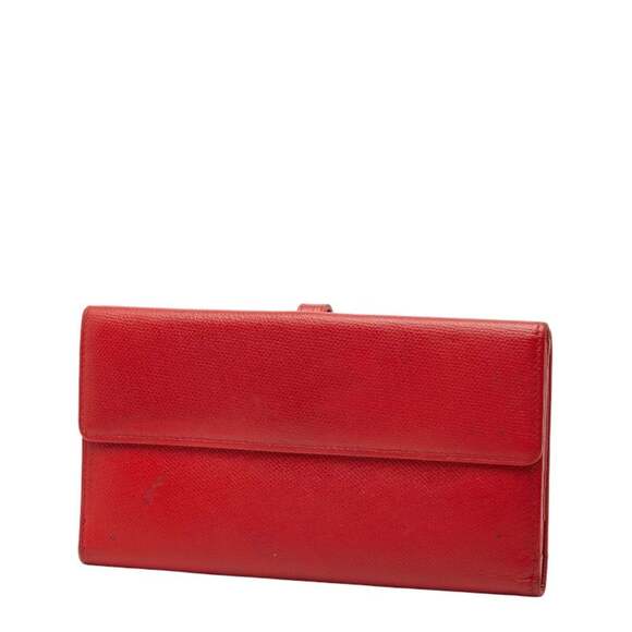 CHANEL Red Leather Wallet